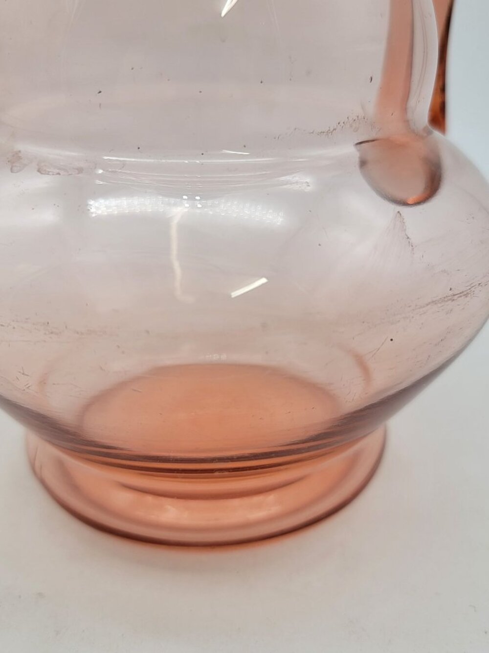 Dunbar Glass Pink Ombre Pitcher Vintage USA Glassware - Picture 7 of 8